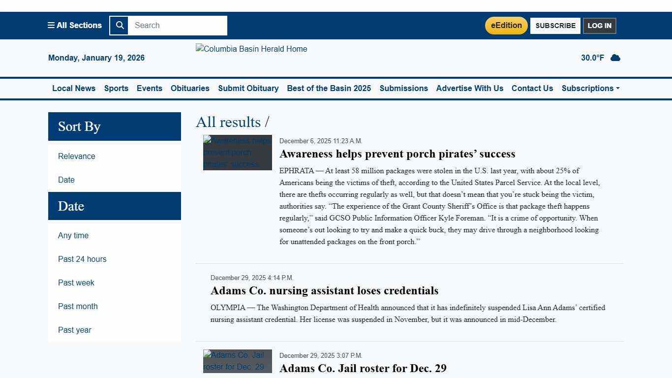 Columbia Basin Herald